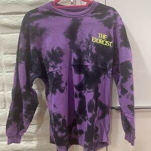 Exclusive The Exorcist Purple and Black Tie-Dye horror Spirit Jersey XS